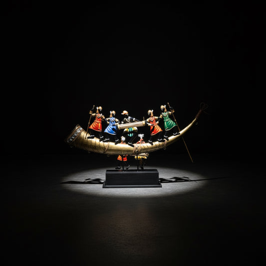 “Voyage of Unity: The Bastar Tribal Boat”                            Limited Edition - 49 pieces
